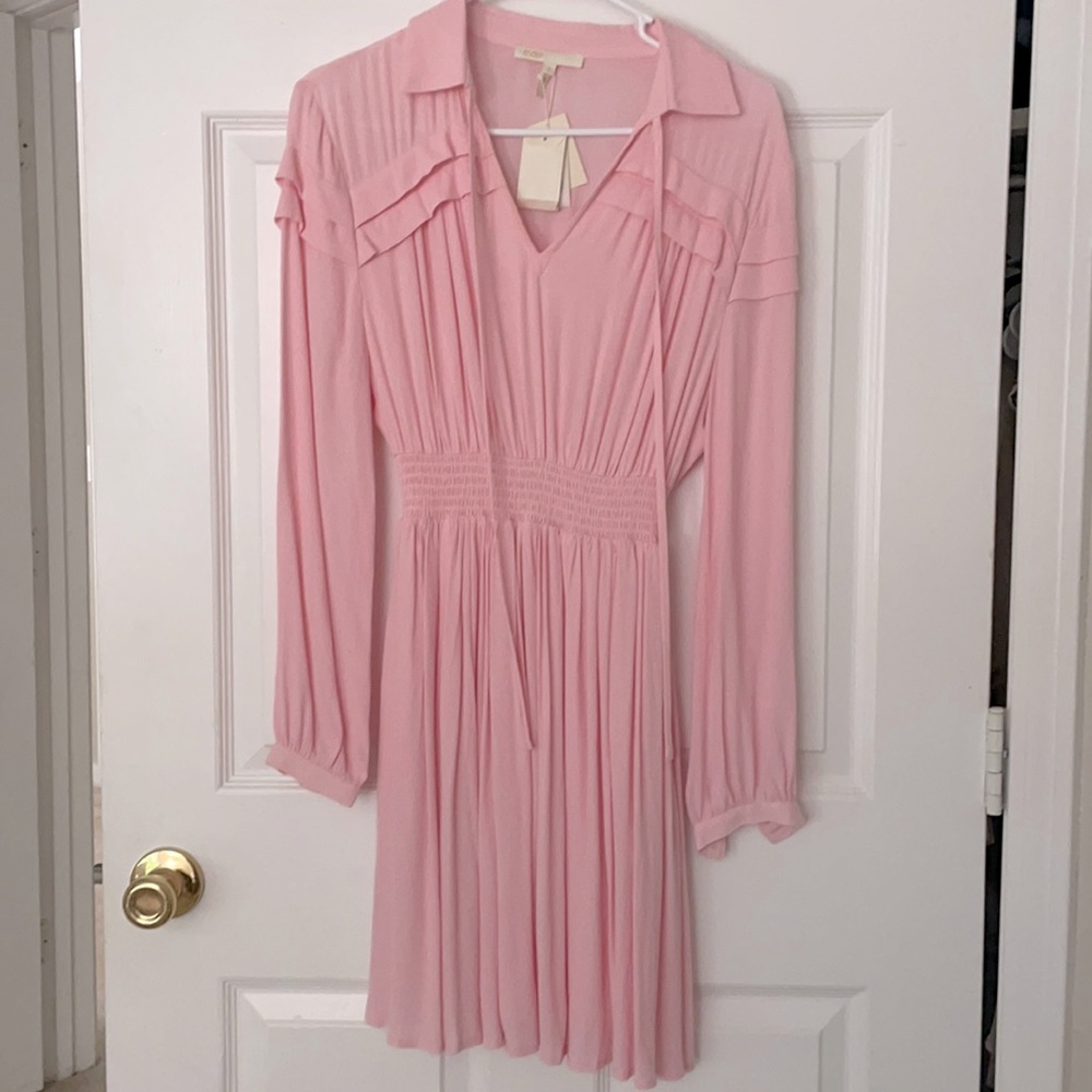 Maje rubin smocked blouson dress size:1